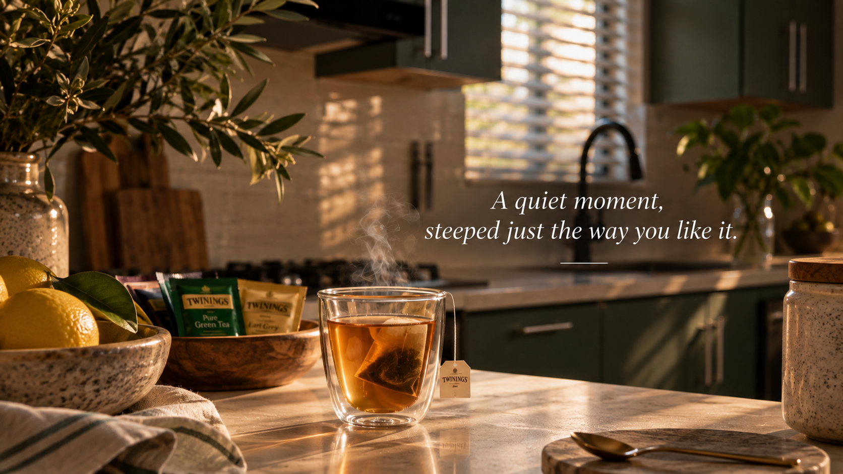 A quiet tea moment at Wilderer Cottages