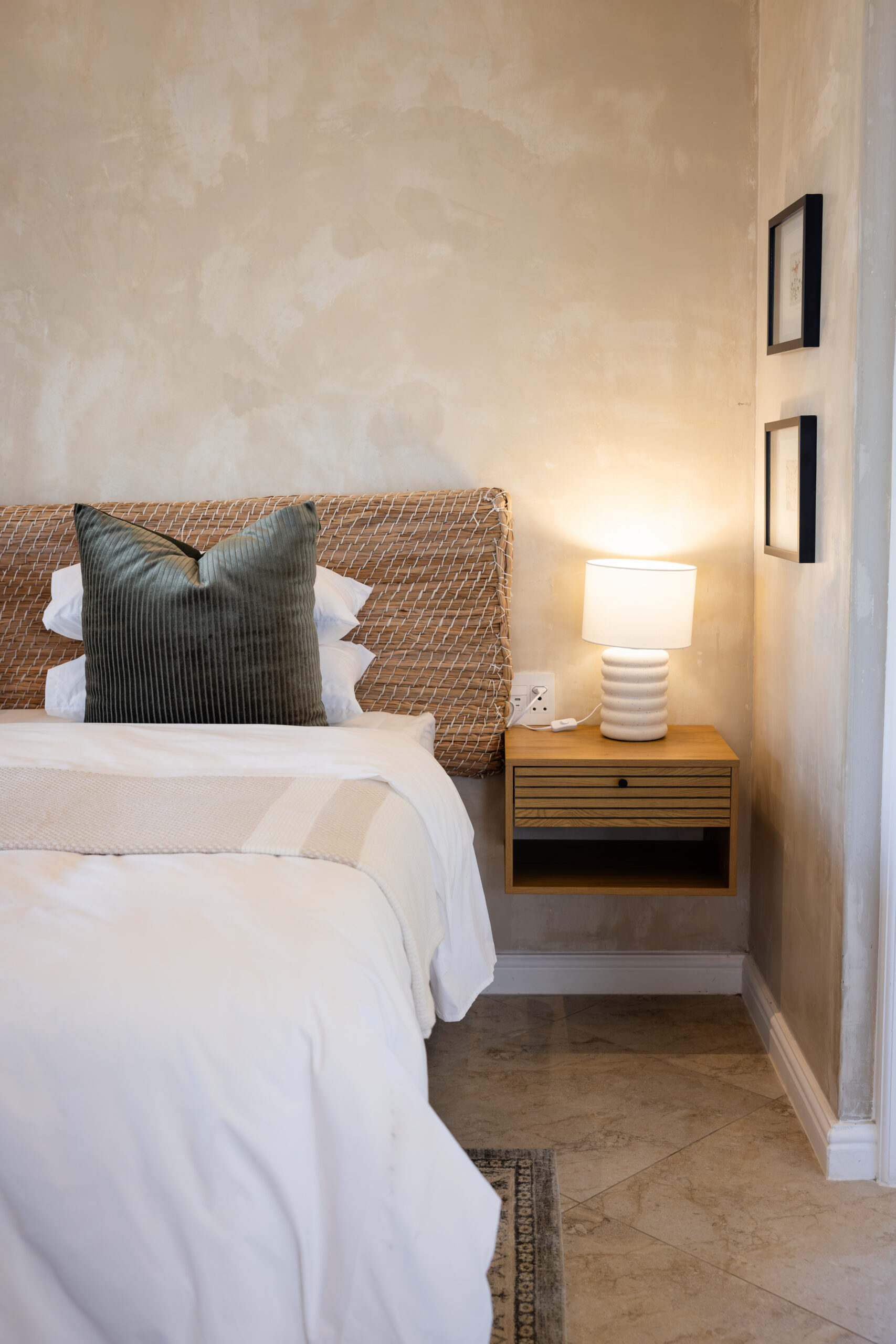 Bedroom detail in Cottage Three