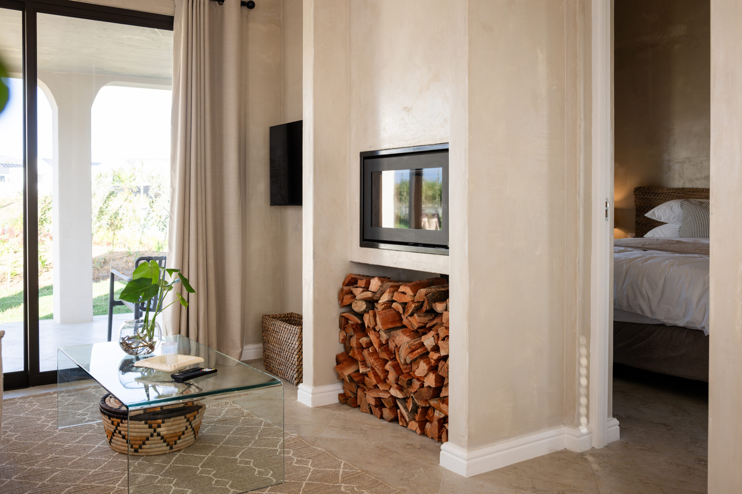 Living and dining area in Cottage Four