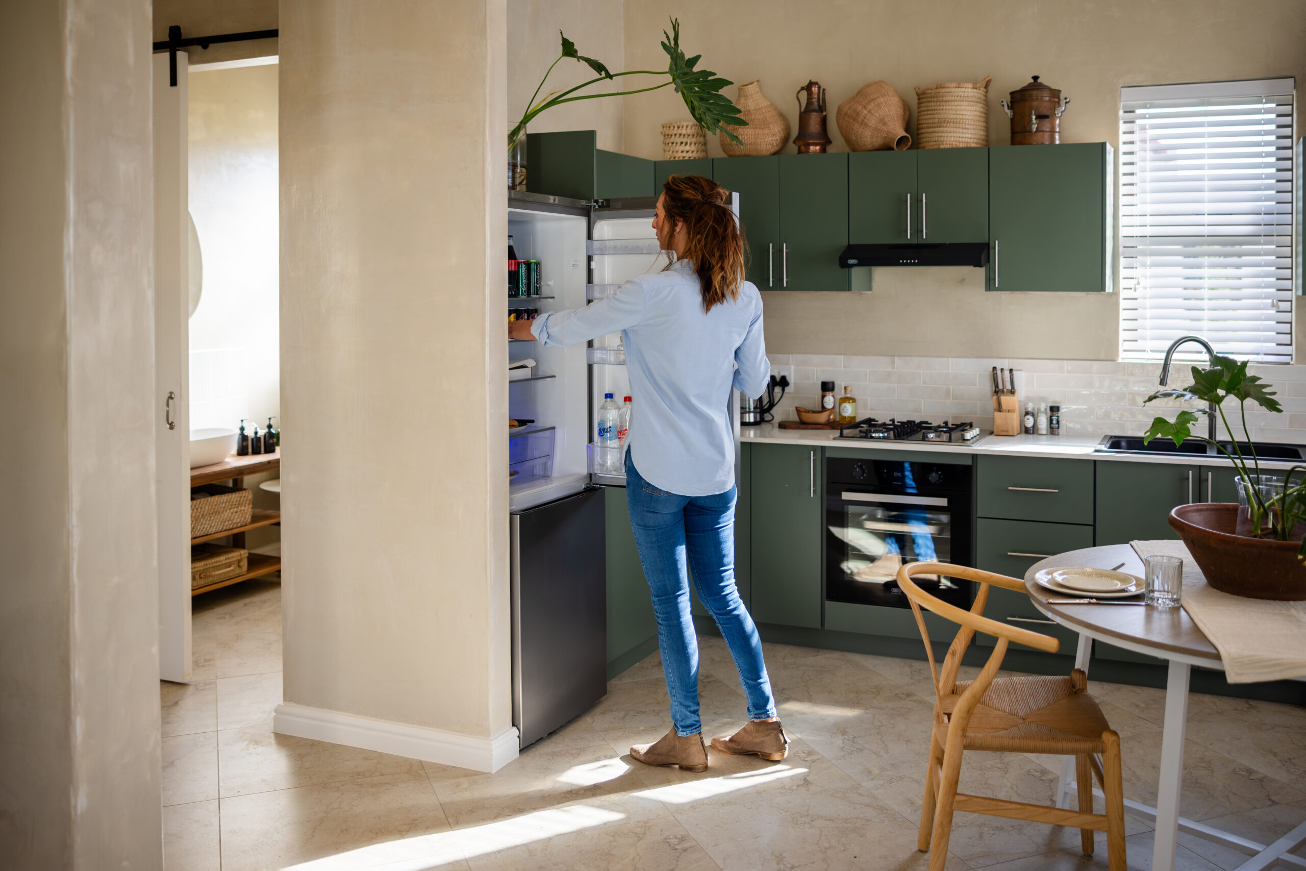 Full self-catering kitchen in Cottage One at Wilderer Cottages