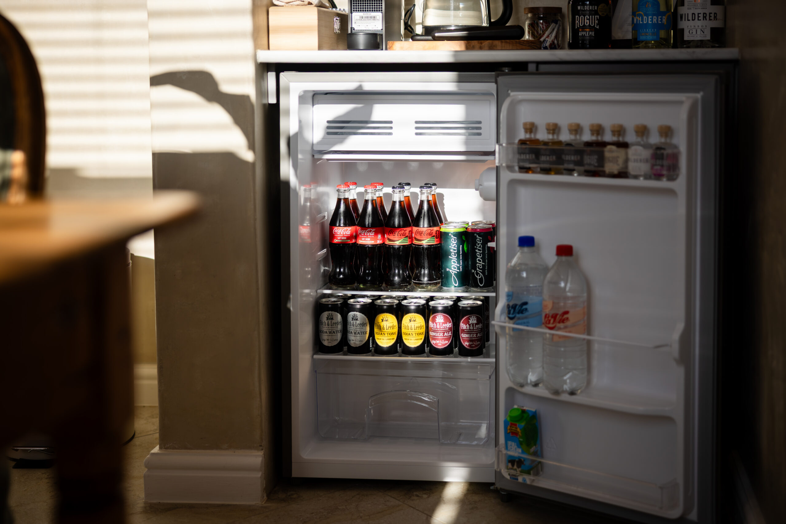 Minibar in Cottage Two